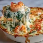 Cheesy Rich and Creamy Shrimp and Crab Spinach Dip Recipe