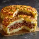 Mashed Potato Pancakes with Ground Beef Filling Recipe