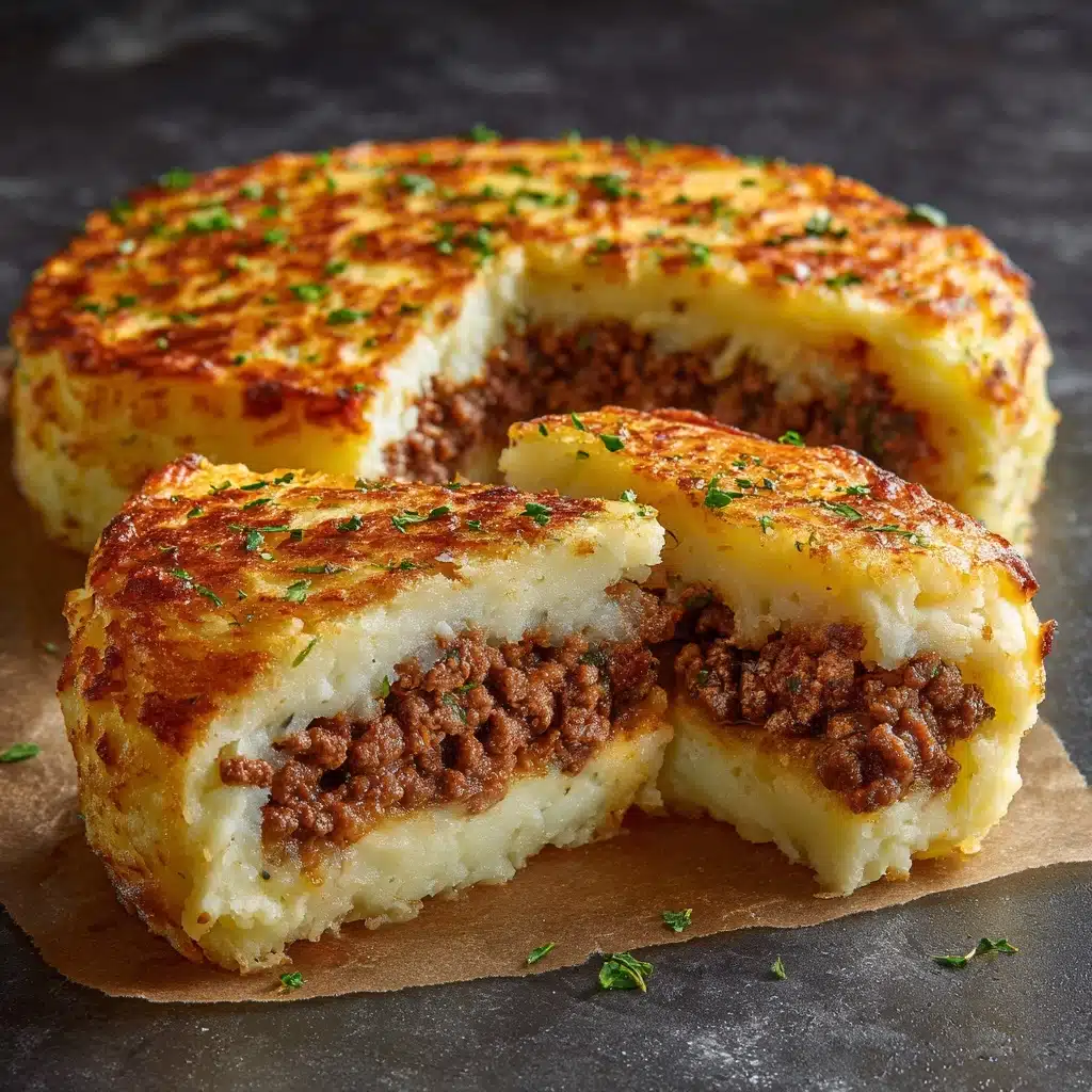 Mashed Potato Pancakes with Ground Beef Filling Recipe - Recipe Image