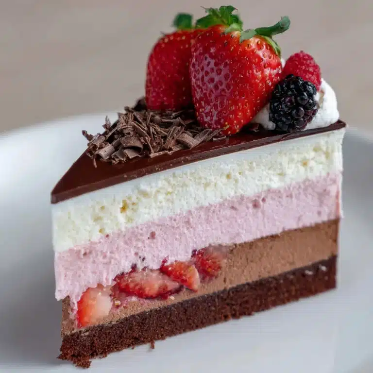 Neapolitan Cheesecake Cake Recipe