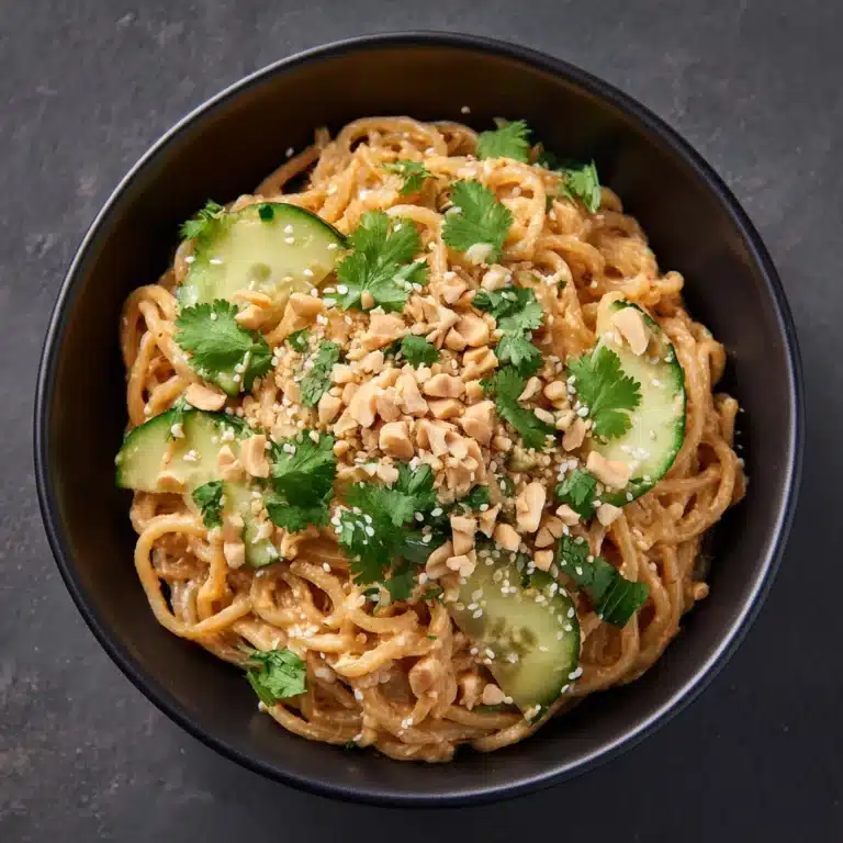 Spicy Peanut Noodles with Cucumber Recipe