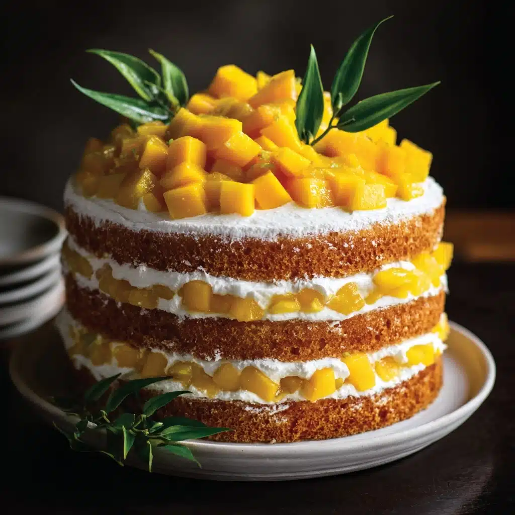Mango Layer Cake: A Tropical Delight Recipe - Recipe Image