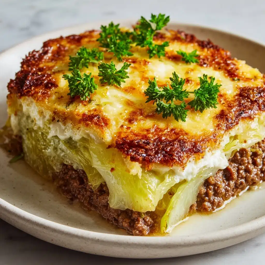 Creamed Cabbage and Ground Beef Casserole Recipe - Recipe Image