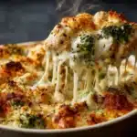 Chicken Broccoli Alfredo Bake with a Crispy Topping Recipe