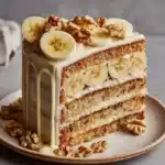 Heavenly Banana Walnut Cream Cake Recipe