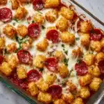 Tater Tot Pizza Casserole Recipe