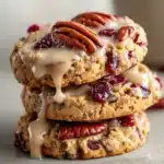 No-Bake Cranberry Pecan Praline Cookies Recipe
