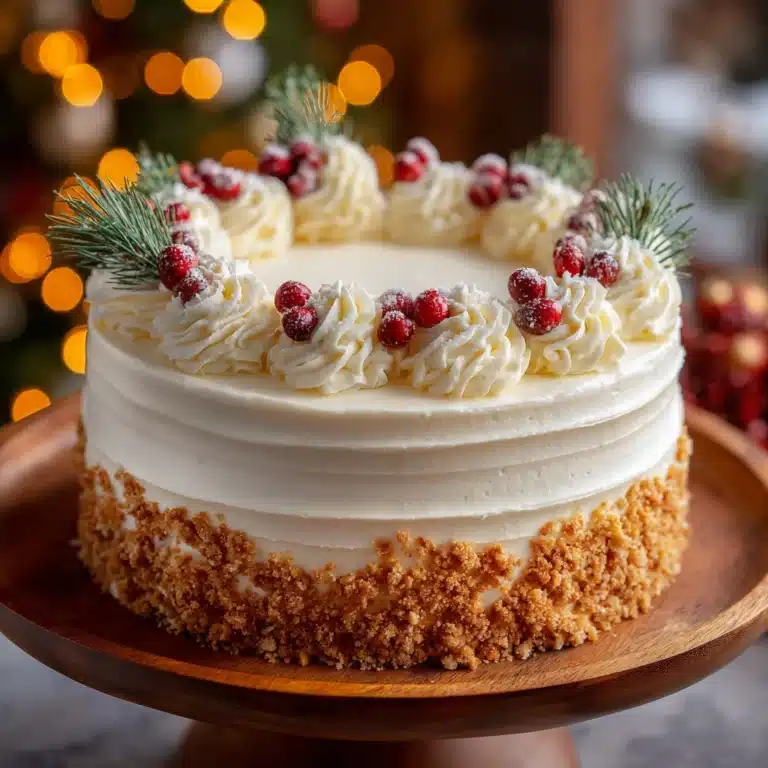 Christmas Spice Cake with Eggnog Buttercream Recipe