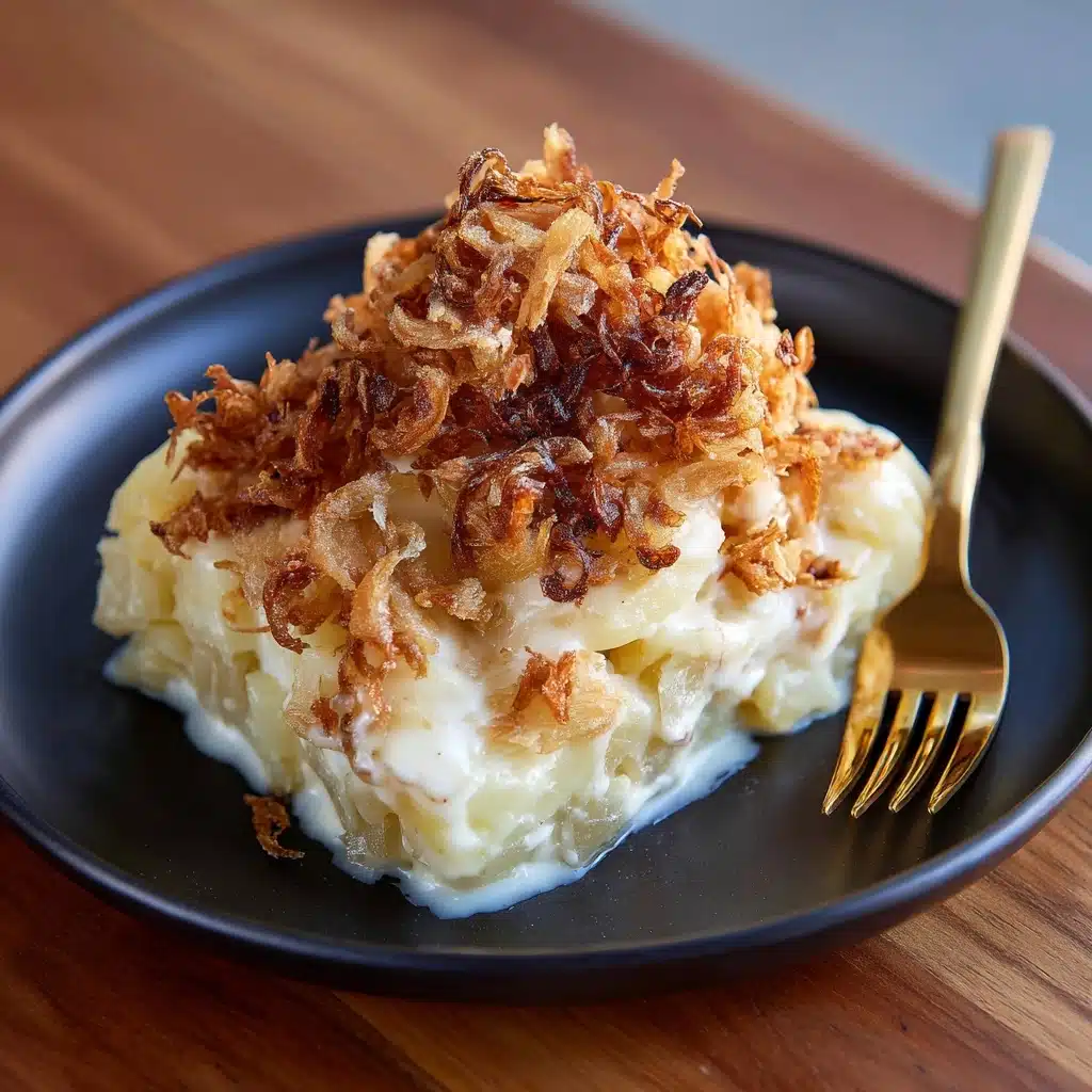 French Onion Funeral Potatoes Recipe - Recipe Image