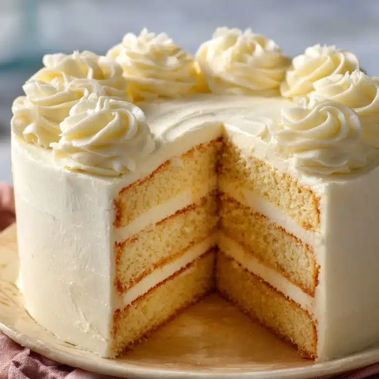 Fantastic Vanilla Velvet Cake with Creamy Frosting Recipe
