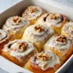 Fluffy Cinnamon-Walnut Rolls with Cream Cheese Frosting Recipe
