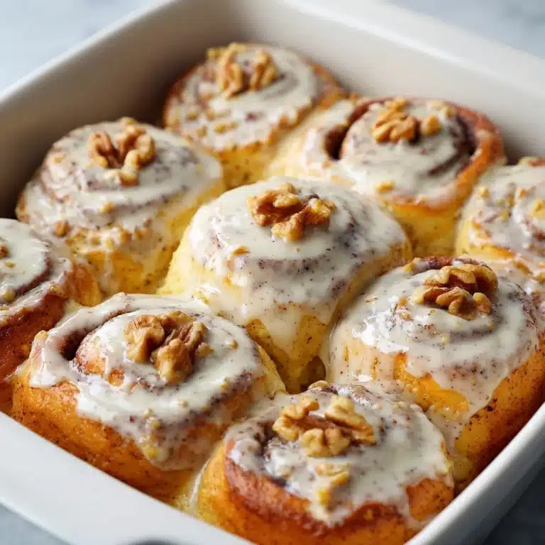 Fluffy Cinnamon-Walnut Rolls with Cream Cheese Frosting Recipe