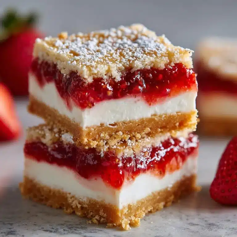 Strawberry Lemon Cheesecake Bars Recipe