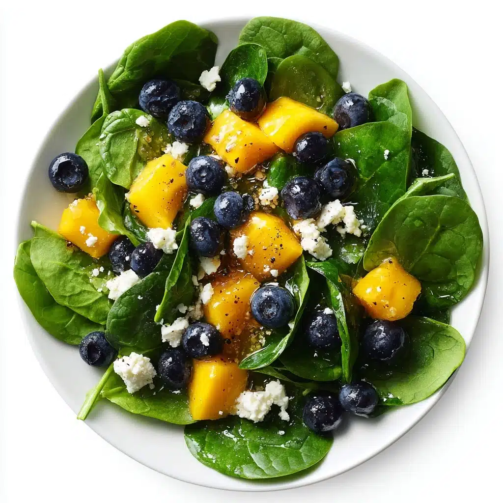 Mango, Blueberry, and Spinach Salad Recipe