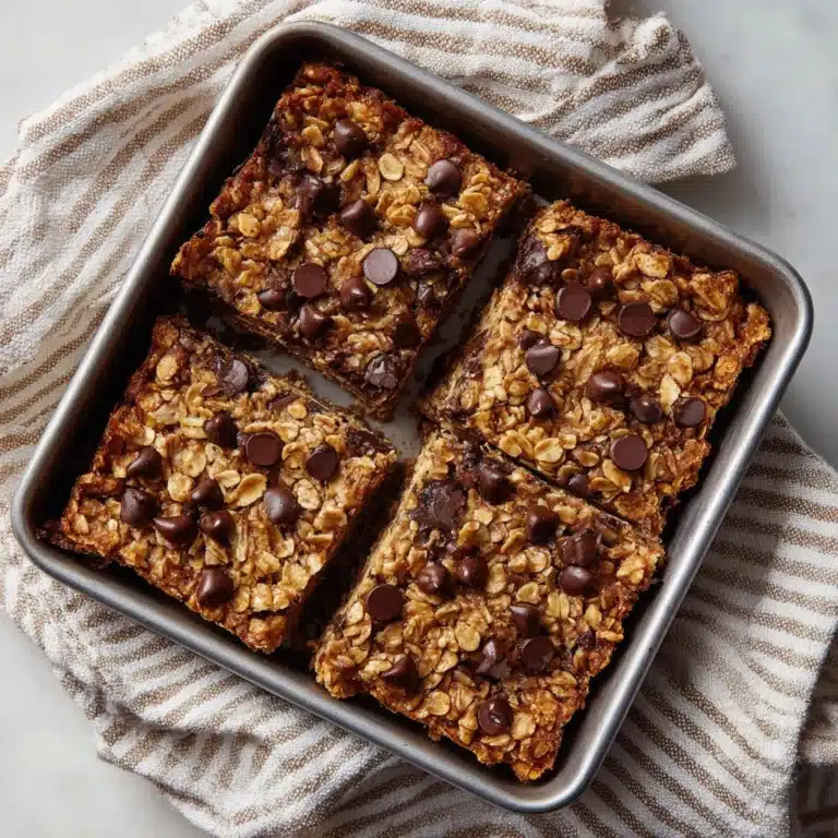Chocolate Chip Peanut Butter Granola Cookie Bars Recipe