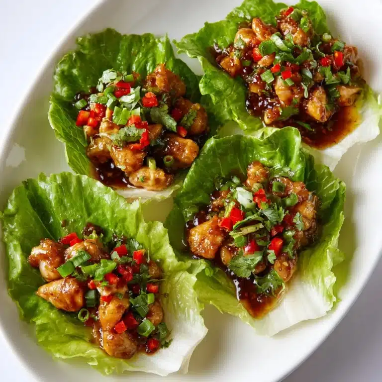 Thai Chicken Lettuce Wraps Recipe