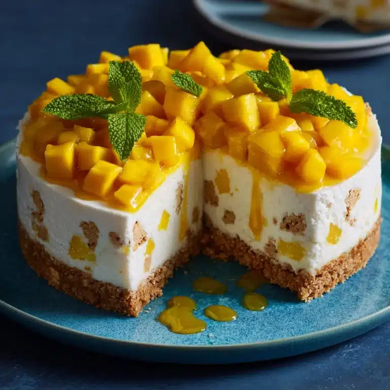 Unbaked Cheese and Mango Cake Recipe