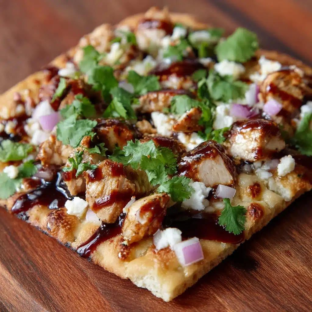 Rotisserie Chicken BBQ Flatbread Recipe - Recipe Image