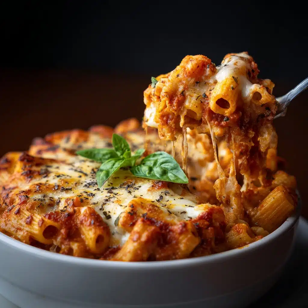 Three Cheese Baked Ziti Recipe - Recipe Image
