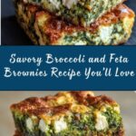 Broccoli and Feta Brownies Recipe