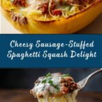 Cheesy Sausage-Stuffed Spaghetti Squash Recipe