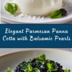 Parmesan Panna Cotta with Balsamic Caviar Pearls Recipe
