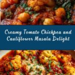 Creamy Tomato Chickpea and Cauliflower Masala Recipe