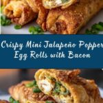 Mini Jalapeño Popper Egg Rolls Recipe