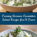 an Cucumber Salad with a Creamy Dressing Recipe