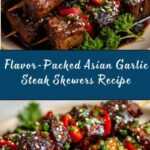 Asian Garlic Steak Skewers Recipe