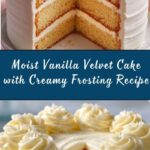Fantastic Vanilla Velvet Cake with Creamy Frosting Recipe