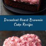 Heart Brownie Cake Recipe