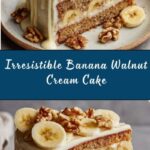 Heavenly Banana Walnut Cream Cake Recipe
