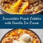 Peach Cobbler with Vanilla Ice Cream Recipe