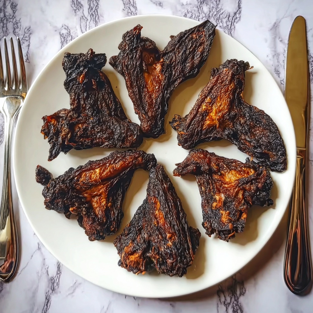 Crispy Deep Fried Savory Bat Wings for Your Spooky Party Recipe - Recipe Image