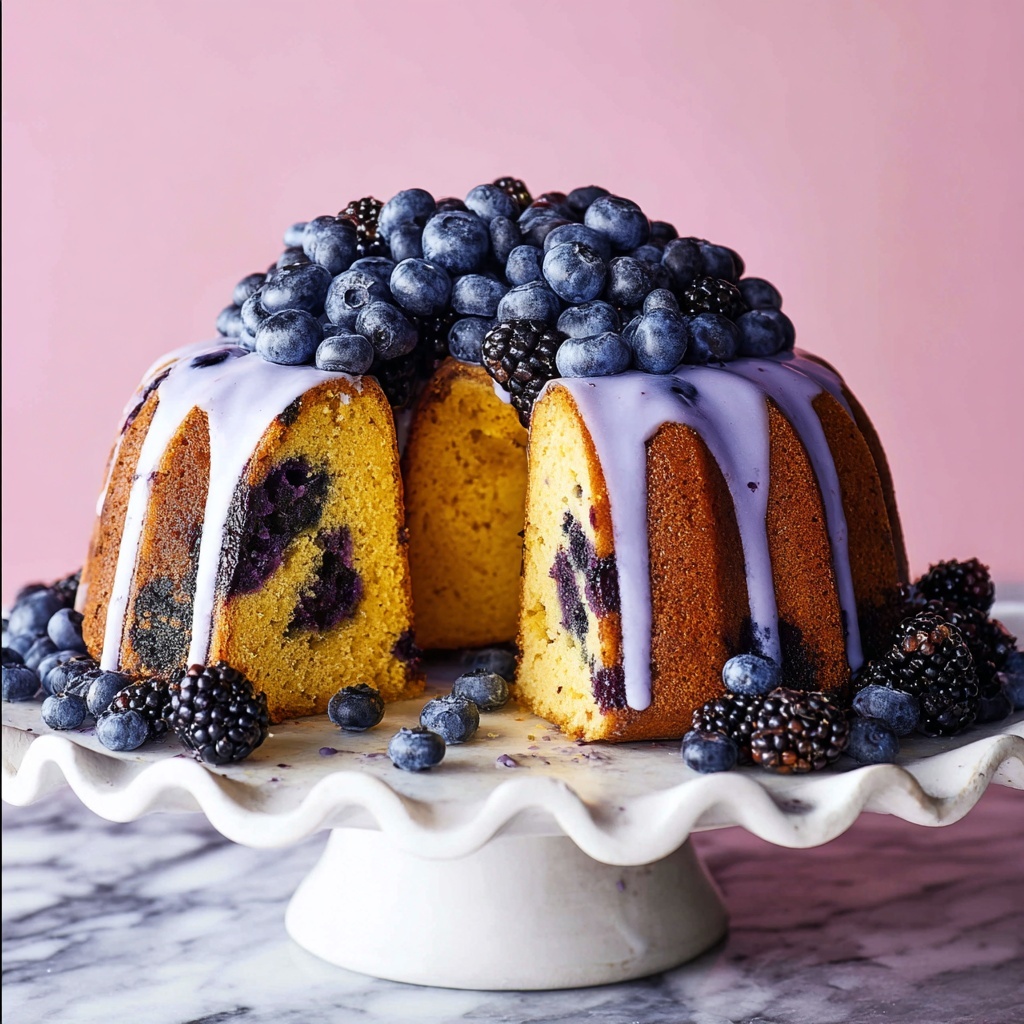 Blueberry Breakfast Bundt Cake Recipe - Recipe Image