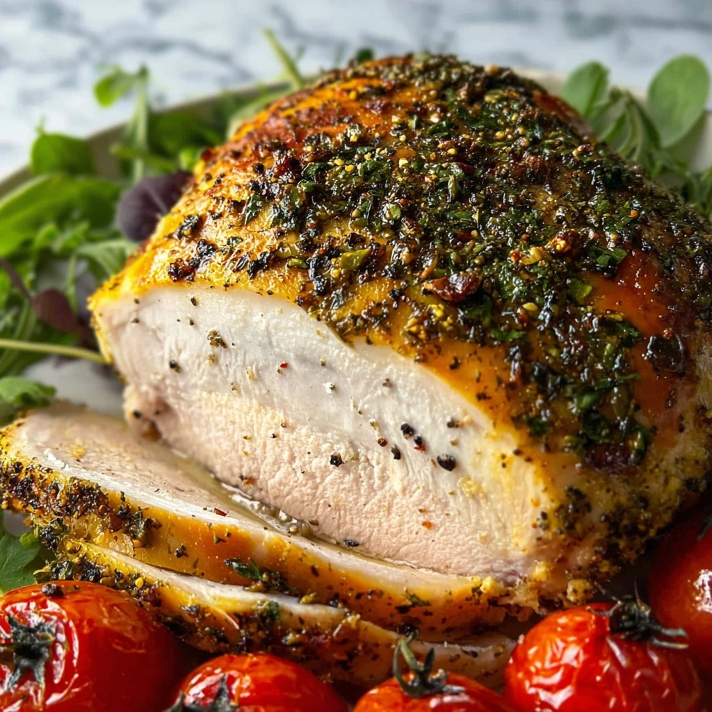 Herb Buttermilk Marinated Turkey Breast Recipe - Recipe Image