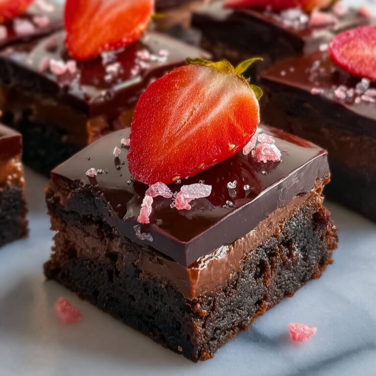Chocolate Covered Strawberry Brownies Recipe
