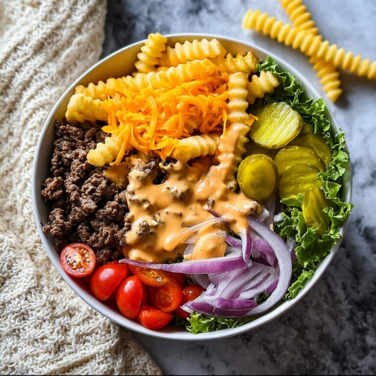 Cheeseburger Bowls with Copycat Big Mac Sauce Recipe
