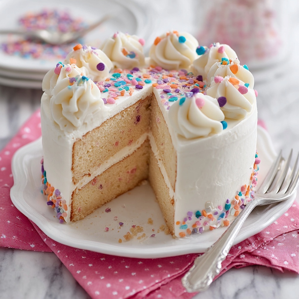 White Cake From Scratch Recipe - Recipe Image