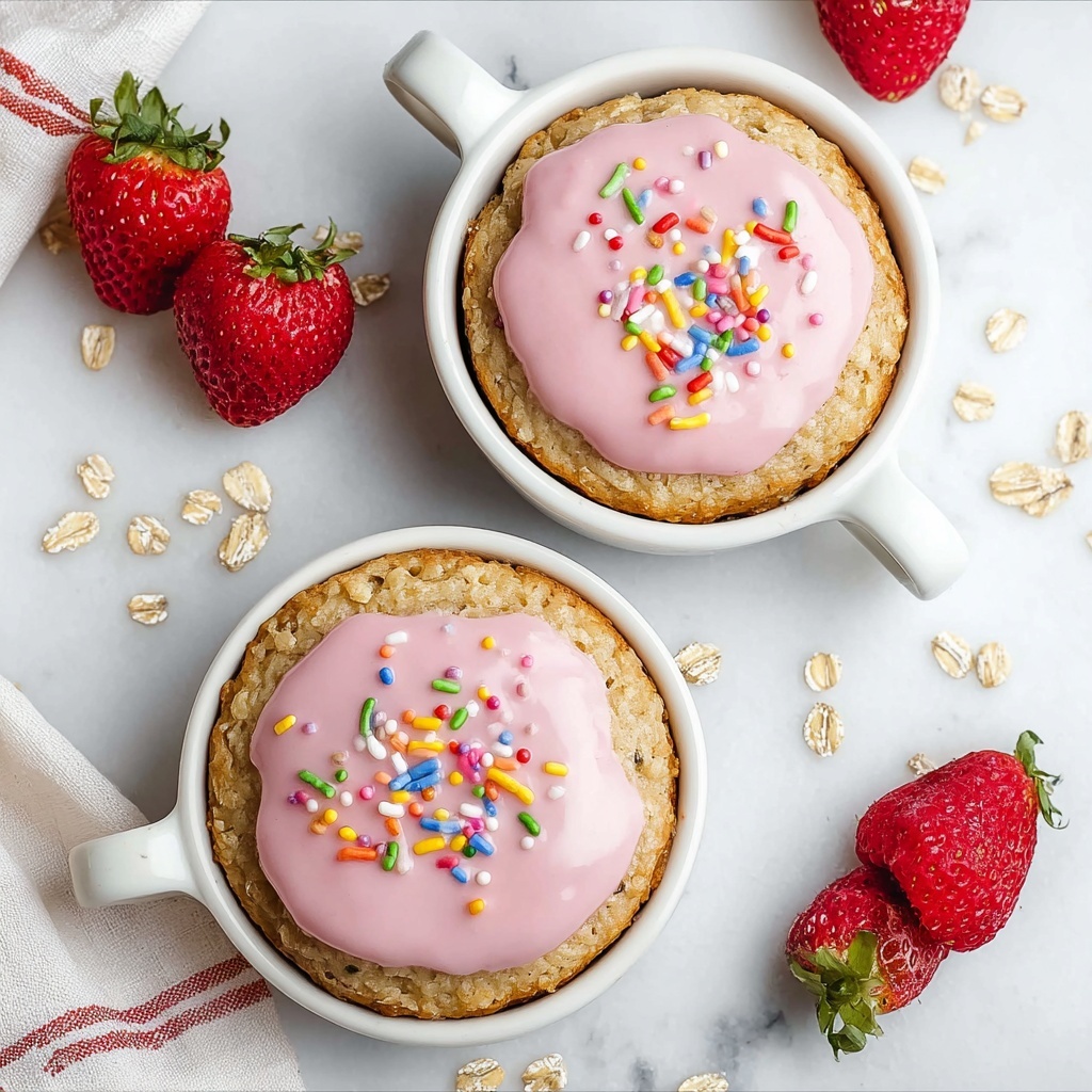 Strawberry Pop-Tart Protein Baked Oats Recipe - Recipe Image