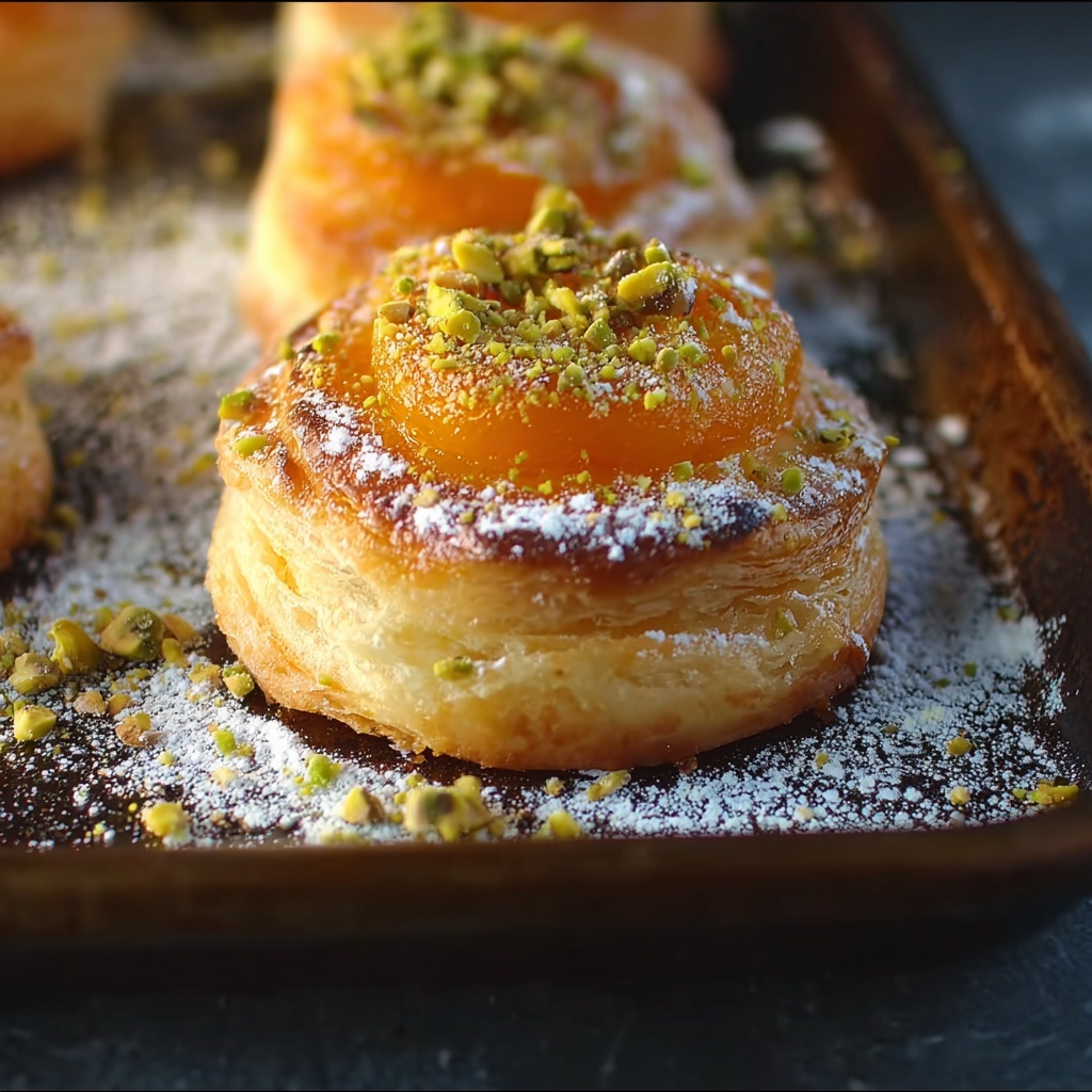 Pistachio Orange Puff Pastries Recipe - Recipe Image
