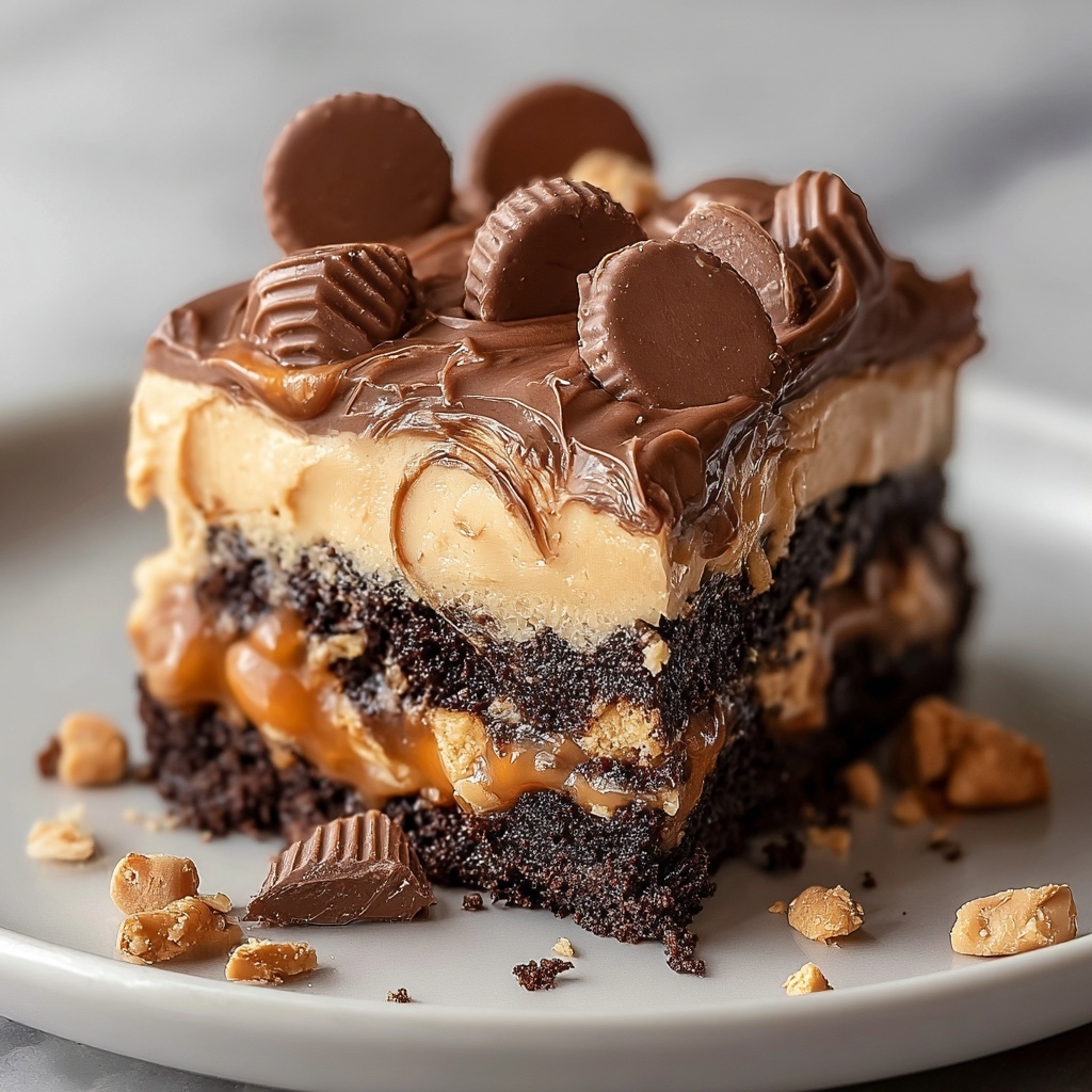 Peanut Butter Cup Dump Cake Recipe - Recipe Image