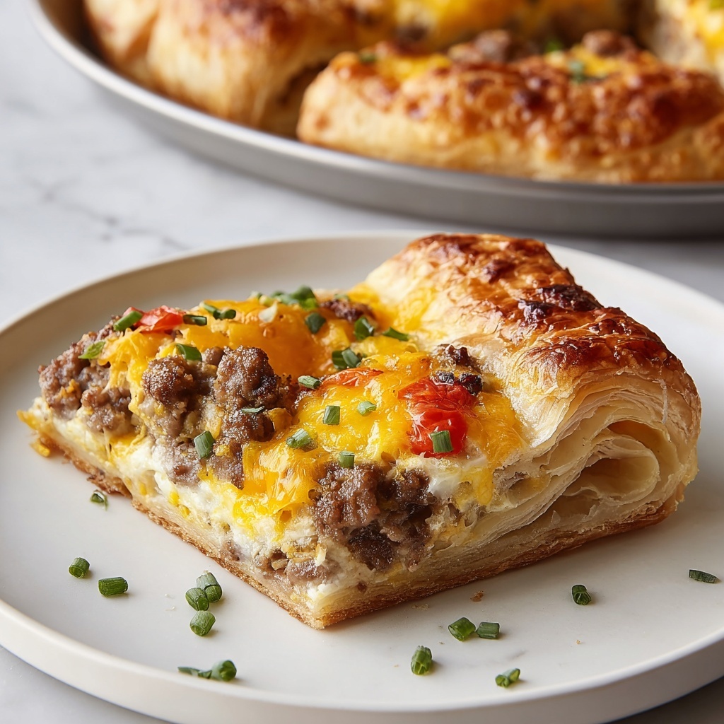 Crescent Roll Breakfast Casserole Recipe - Recipe Image