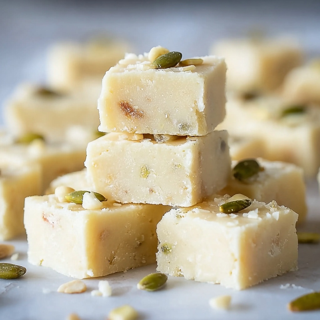 Milk Barfi: Traditional Indian Sweet with Nuts and Cardamom Recipe - Recipe Image