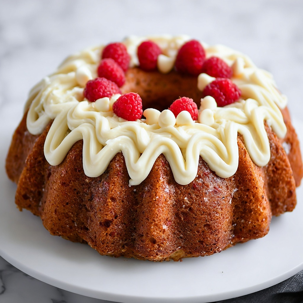 White Chocolate Raspberry Bundt Cake Recipe - Recipe Image
