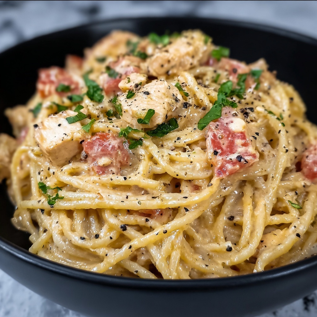 Easy Crockpot Chicken Spaghetti Recipe - Recipe Image