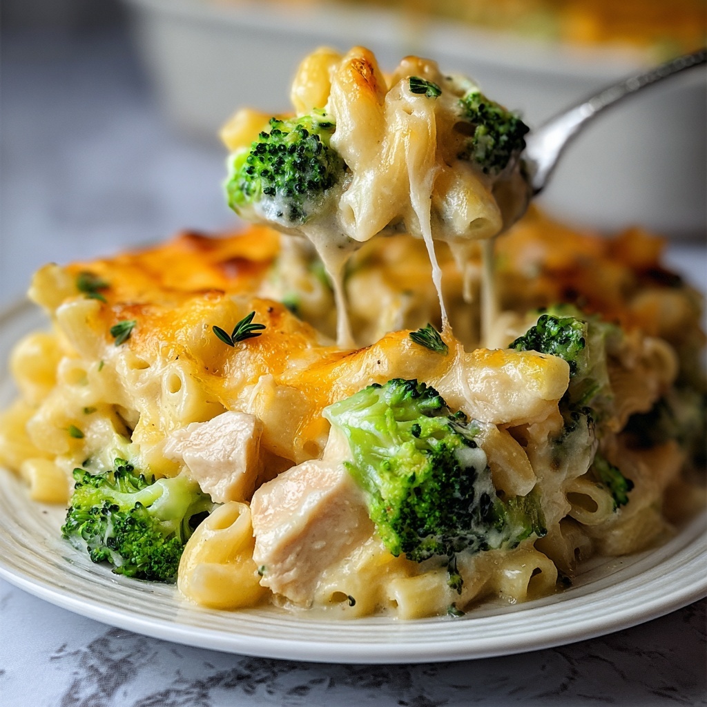 Chicken and Broccoli Alfredo Bake Recipe - Recipe Image