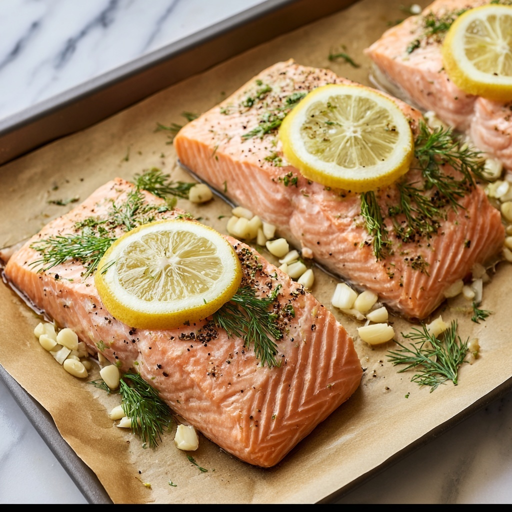 Salmon with Lemon and Dill Recipe - Recipe Image