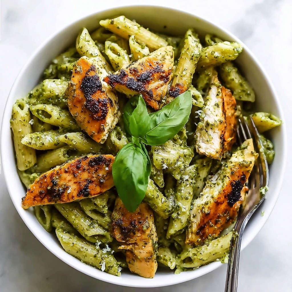 Creamy Chicken Pesto Pasta Recipe - Recipe Image